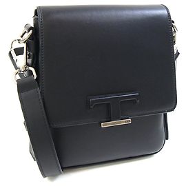 Borsetta a tracolla Tod's T-Timeless in pelle nera Nero