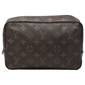 Louis Vuitton Brown Monogram Trousse Toilette 23 Marron