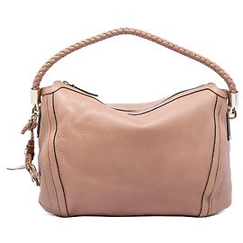 Sac à épaule Bella Gucci en cuir de veau grainé marron Medium Marron Chair