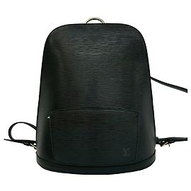 Louis Vuitton Black Epi Gobelins Negro