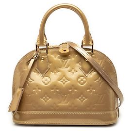 Louis Vuitton Gold Monogram Vernis Alma BB Golden