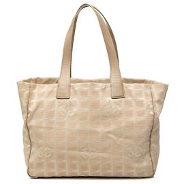 Chanel Beige New Travel Line Nylon Tote Beige
