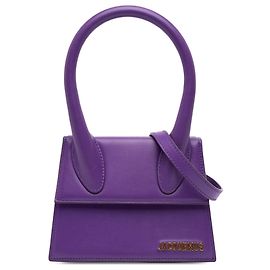 Jacquemus Le Chiquito Moyen em couro roxo Roxo Roxo escuro