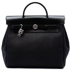 Mochila Hermès Herbag PM de Toile Negra Negro