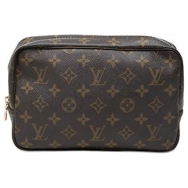 Louis Vuitton Brown Monogram Trousse Toilette 23 Marron
