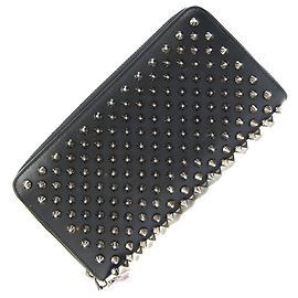 Christian Louboutin Panettone Round Zip Long Wallet Black