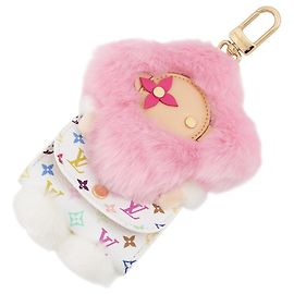 Pingente de bolsa Louis Vuitton Monogram Multicolore Rosa Multicor