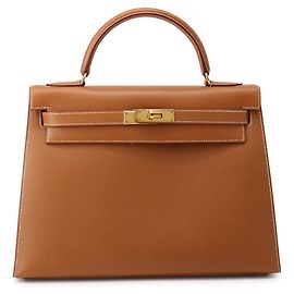 Hermès Bolsa Hermes Kelly 32 em Gold Dourado