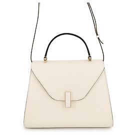 Bolso de mano Valextra Iside Medium Blanco