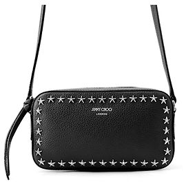 Jimmy Choo Black Leather Shoulder Bag Black