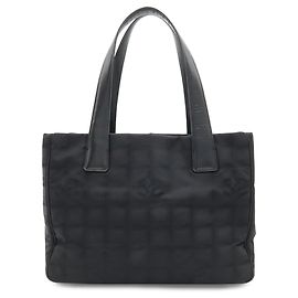 Chanel New Travel Line Tote PM Bag Black