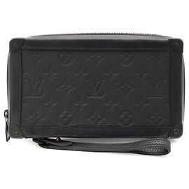 Borsa a pochette Soft Trunk Monogram Taurillon Louis Vuitton Nero Monogramma