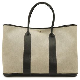 Hermès Sac Tote HERMES Garden TGM Marron Noir Jaune