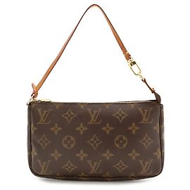 Louis Vuitton Monogram Pochette Accessoires Castaño Monograma
