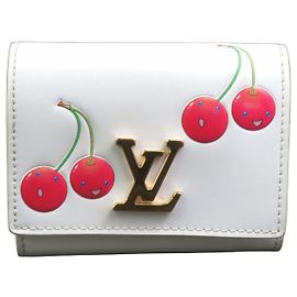 Portefeuille bi-fold Louis Vuitton Blanc