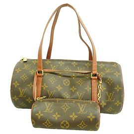 Bolsa de mão Louis Vuitton Monogram Papillon 30 Marrom