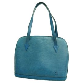 Bolsa de Ombro Louis Vuitton Epi Lussac Azul