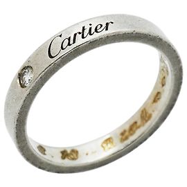 Cartier C de Ring aus Platin mit Diamant Andere