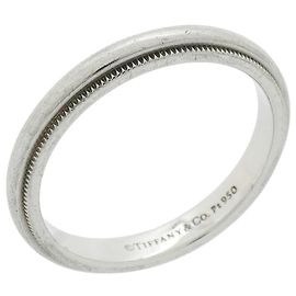 Autre Marque Tiffany & Co. Milgrain Band Ring in Platinum 950 Other