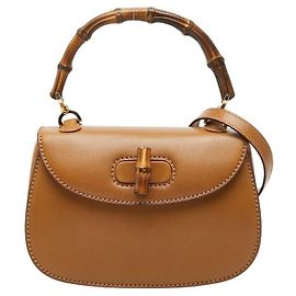 Gucci Bamboo 2WAY Handbag Brown