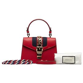 Gucci Sylvie 2-Way Schultertasche Rot