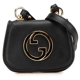 Gucci Blondie Schultertaschen-Wallet Kartenetui Schwarz