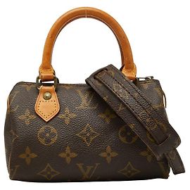 Louis Vuitton Mini Speedy Monogram Bag Brown