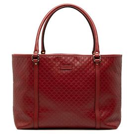 Sac cabas Gucci Micro Guccissima Rouge