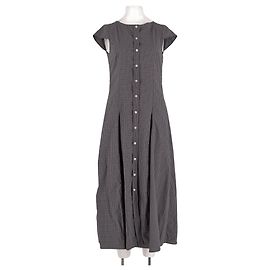 Robe midi en coton grise MKT studio Taille 36 Gris
