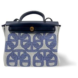 Hermès Hermes Herbag Zip Circuit 24 Vache Hunter and Leather 31 Blanco