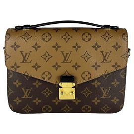 Louis Vuitton Monogram Reverse Pochette Metis MM Braun Monogramm