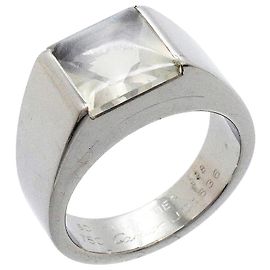 Bague Cartier Tank en or blanc 18K avec pierre de lune Autre