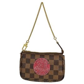 Louis Vuitton Damier T&B Mini Pochette Accessoires Damier ebène