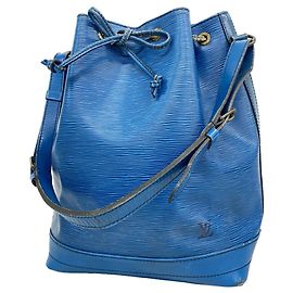 Bolso de hombro Louis Vuitton Epi Noe Azul