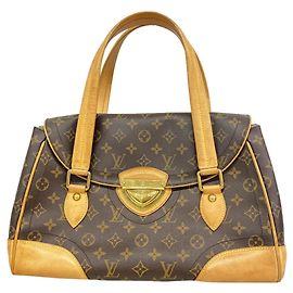 Louis Vuitton Monogram Beverly GM Handbag Brown