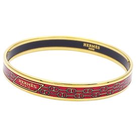 Hermès Bracelete de metal vermelho Hermes Vermelho