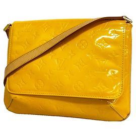 Borsa a tracolla Louis Vuitton Vernis Thompson Street Giallo