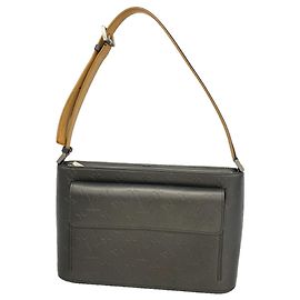 Bolso de hombro Louis Vuitton Monogram Mat Alston Negro