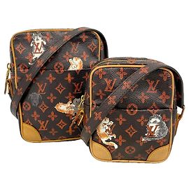 Sac à épaule Louis Vuitton Catgram Panam Set Marron
