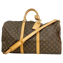 Louis Vuitton Monogram Keepall Bandoulière 50 Marron