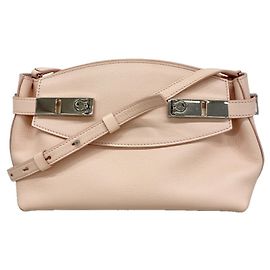Salvatore Ferragamo Pink Leather Shoulder Bag Pink