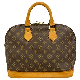 Louis Vuitton Alma Monogram Handbag Brown