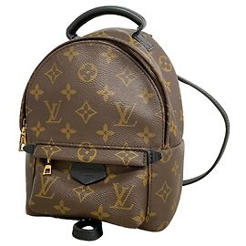 Mochila MINI Palm Springs Monogram Louis Vuitton Marrom