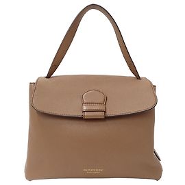 Bolso de mano Burberry de cuero marrón Castaño