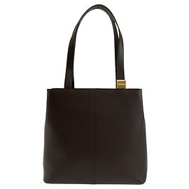 Sac cabas Burberry en cuir marron Marron