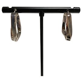 Bottega Veneta Brincos Triangle Twist 925 Prata