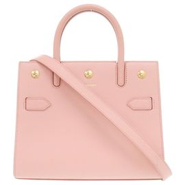 Burberry Bolsa de mão 2-Way em couro Rosa Rosa