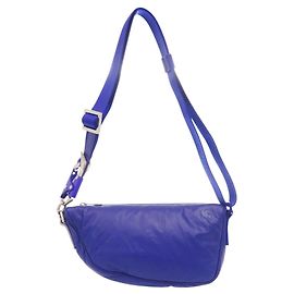 Bolsa de ombro Burberry Shield em couro e nylon azul Azul