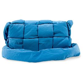 Bottega Veneta Padded Tech Cassette Intrecciato Nylon Blue