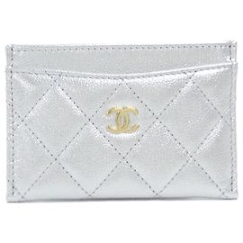 Chanel Timeless Classic Line AP0213 Card Case Plata